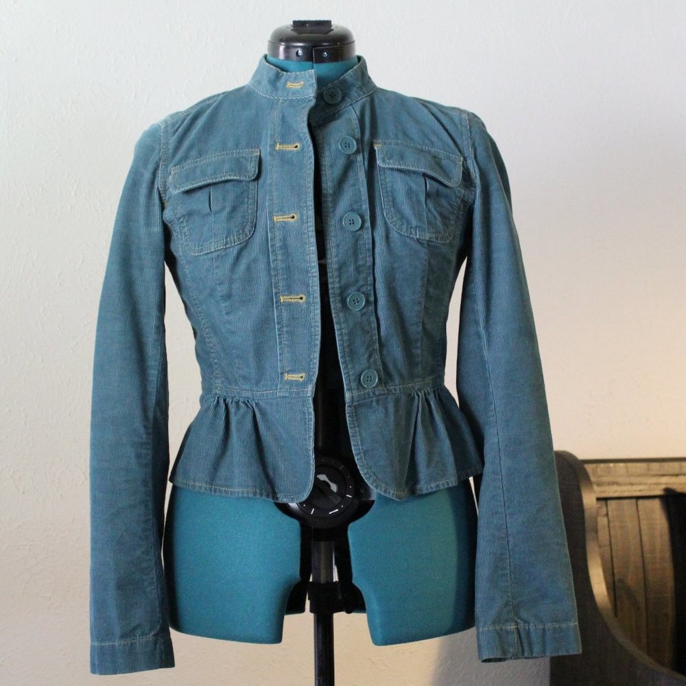 LOFT Corduroy Peplum Jacket